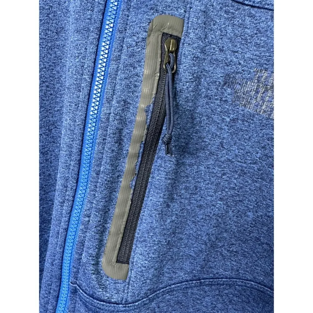 The North Face 1/2 Zip Blue Long Sleeve Pullover Shirt Men's Medium